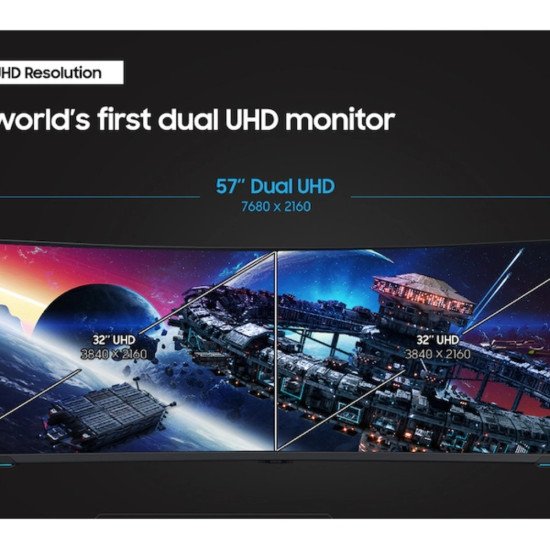 SAMSUNG MONITOR LS57CG952NM 57 CURVED 8K 1Ms 240Hz VA